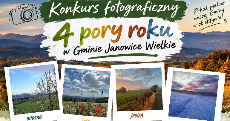 Konkurs fotograficzny „4 pory roku w Gminie Janowice Wielkie” – edycja 2026