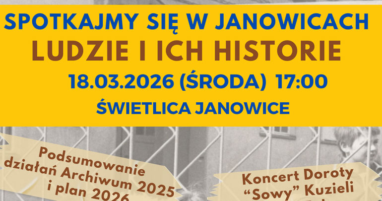 Spotkanie z cyklu „Spotkajmy się w Janowicach” 