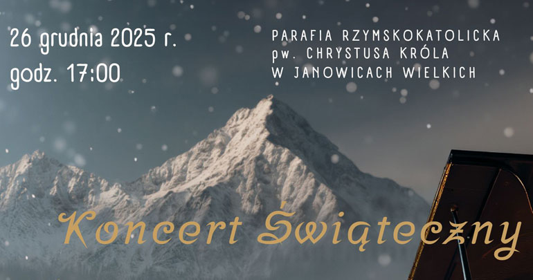 Koncert Świąteczny „Śpiewem daj dobrą noc”