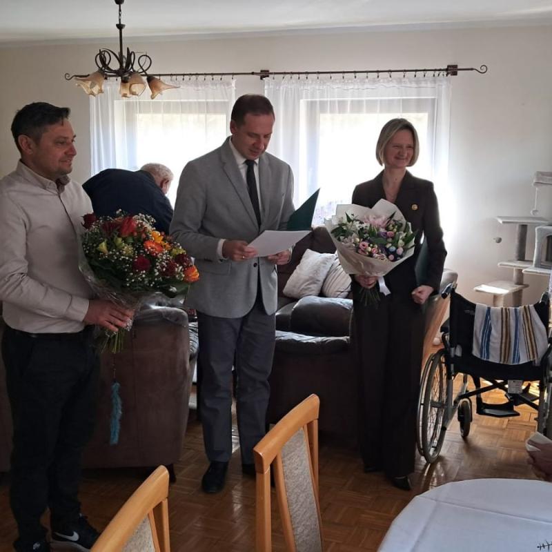 Setne urodziny mieszkanki Trzcińska 