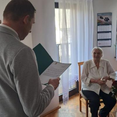 Setne urodziny mieszkanki Trzcińska 