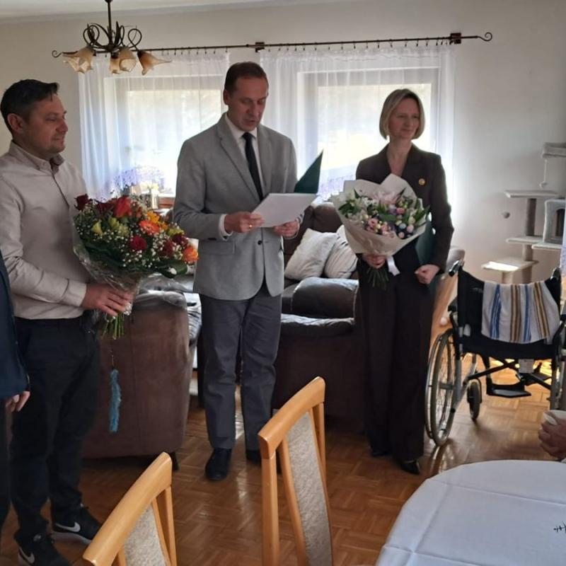 Setne urodziny mieszkanki Trzcińska 