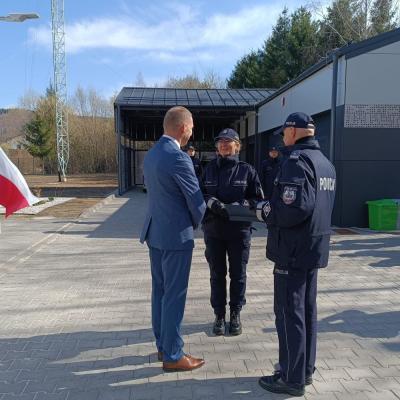 Uroczyste otwarcie posterunku Policji w Janowicach Wielkich 